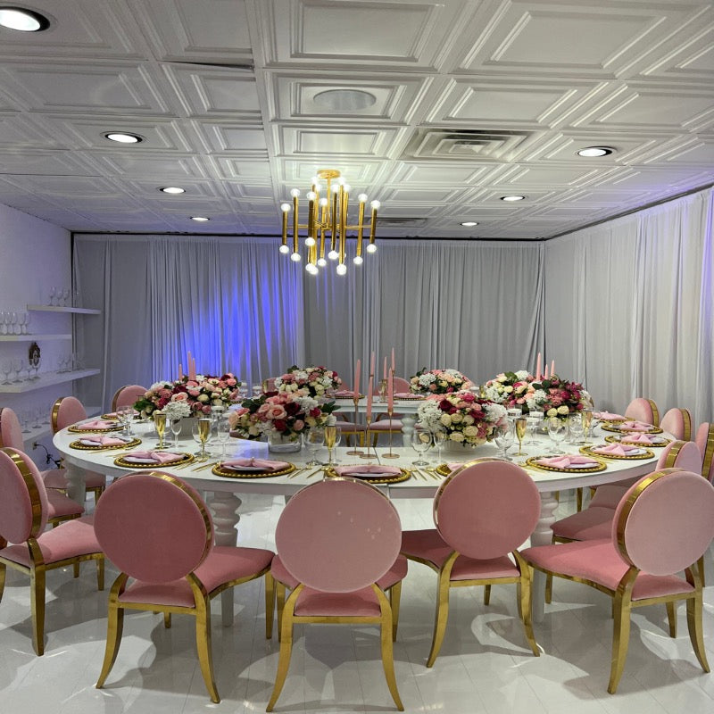 Serpentine table rental